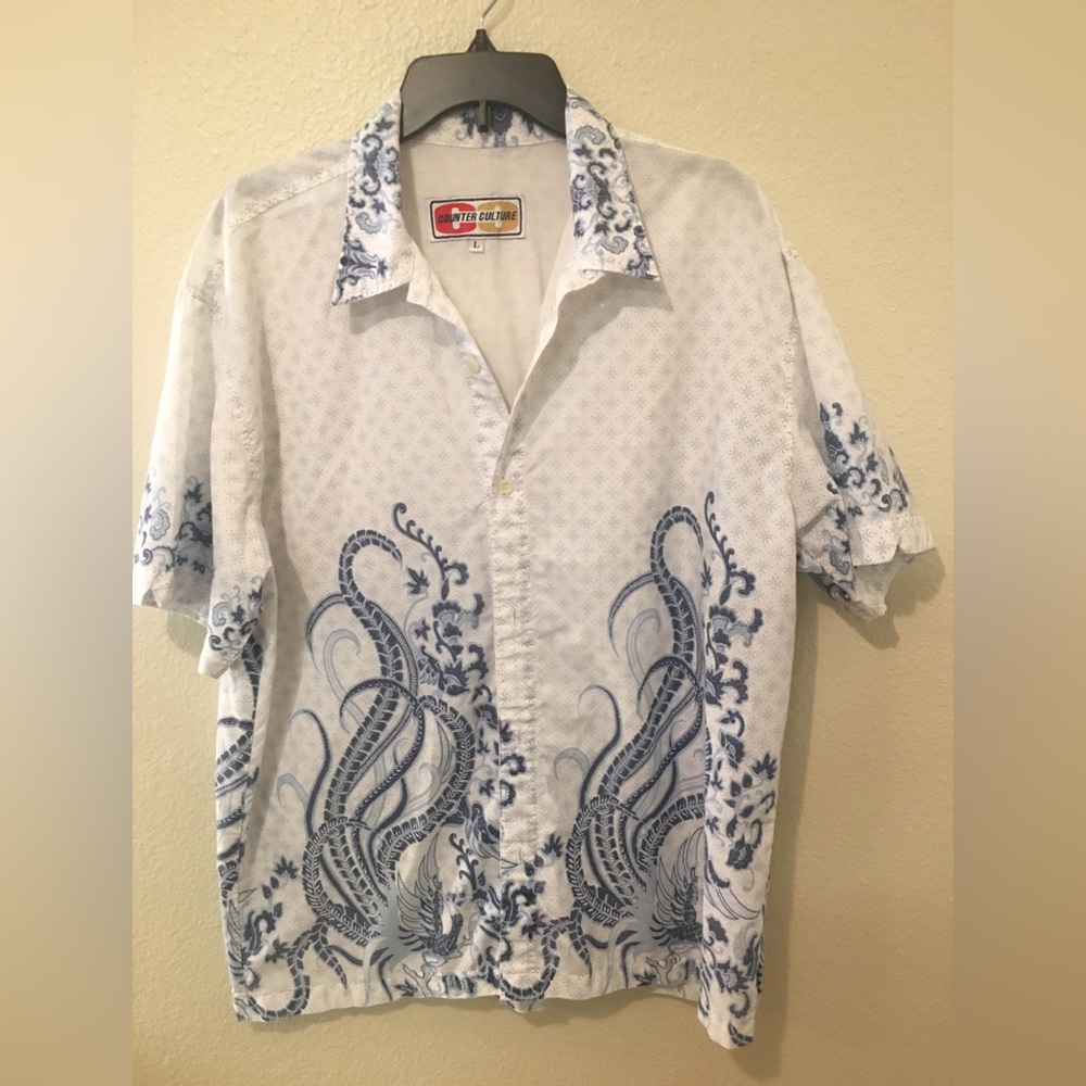 Mens casual button down shirt